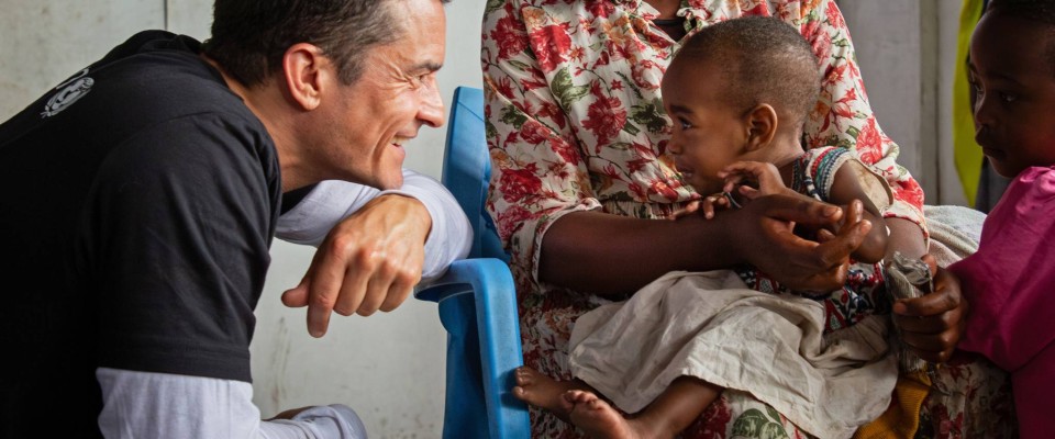 UNICEF Goodwill Ambassador Orlando Bloom visits the Democratic Republic of the Congo